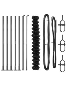 Palo della recinzione Grigio 10 x 1,5 m (maglia 40 x 40 mm)