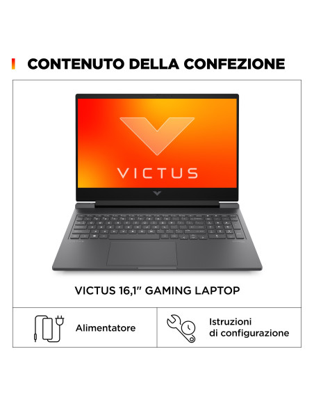 HP Victus Gaming 16-r1018nl Intel® Core™ i7 i7-14700HX Computer portatile 40,9 cm (16.1") Full HD 16 GB DDR5-SDRAM 1 TB SSD N