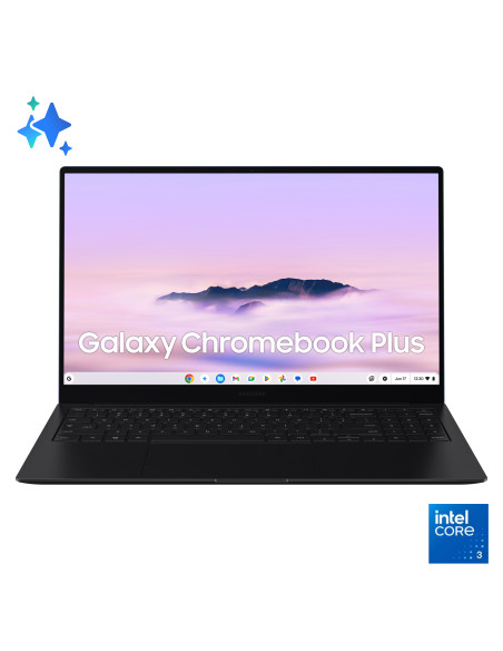 Samsung Galaxy Chromebook Plus, display 15.6", Intel Core 3, RAM 8GB, 256GB, Neptune Blue, Chrome OS
