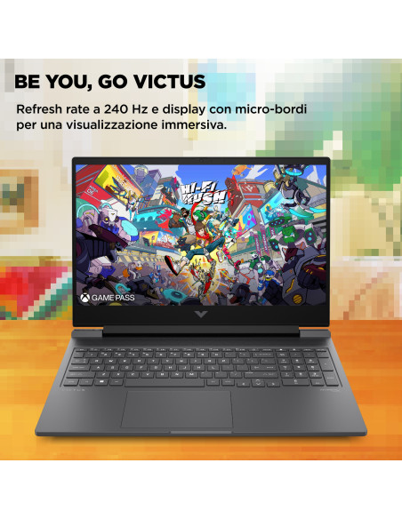 HP Victus Gaming 16-r1018nl Intel® Core™ i7 i7-14700HX Computer portatile 40,9 cm (16.1") Full HD 16 GB DDR5-SDRAM 1 TB SSD N