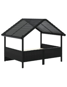 Cuccia per Cani con Cuscino in Polyrattan