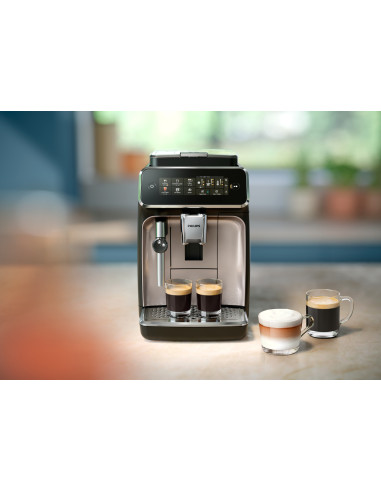 Philips Series 3300 EP3321/40 Macchina caffè automatica, 5 bevande, montalatte, 1.8L, macine in ceramica