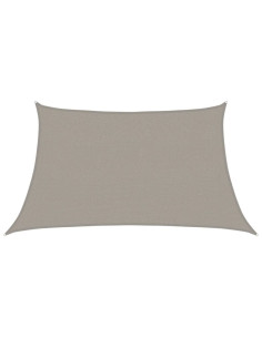 Vela Parasole 160 g/m² Trapezio Grigio Chiaro 3/4x2 m in HDPE 2