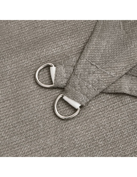 Vela Parasole 160 g/m² Trapezio Grigio Chiaro 3/4x2 m in HDPE