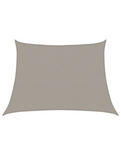 Vela Parasole 160 g/m² Trapezio Grigio Chiaro 4/5x3 m in HDPE 2