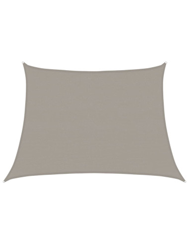 Vela Parasole 160 g/m² Trapezio Grigio Chiaro 4/5x3 m in HDPE