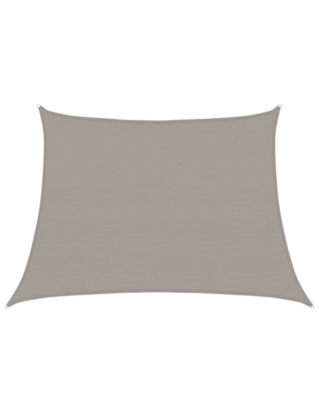 Vela Parasole 160 g/m² Trapezio Grigio Chiaro 4/5x3 m in HDPE