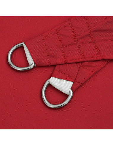 Vela Parasole Rossa 7x5x5 m 100% Poliestere Oxford