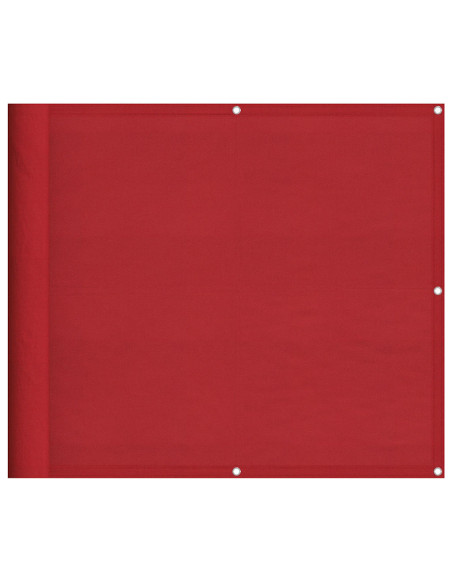Paravento da Balcone Rosso 90x800 cm 100% Poliestere Oxford
