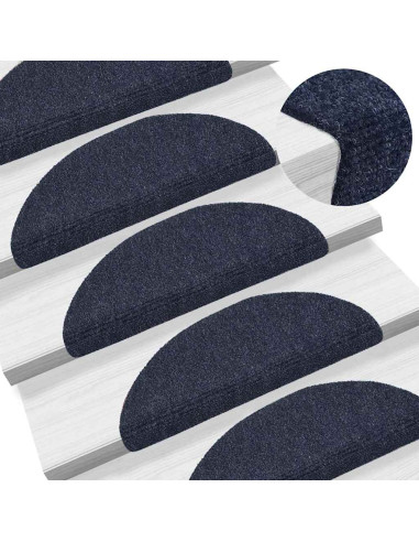 Tappetini Autoadesivi per Scale 20 pz Blu 56x17x3 cm