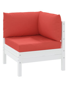 Cuscini per Pallet 3 pz Rossi in Tessuto Oxford 2