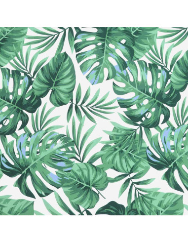 Cuscino per Panca a Foglie 180x50x7 cm in Tessuto Oxford