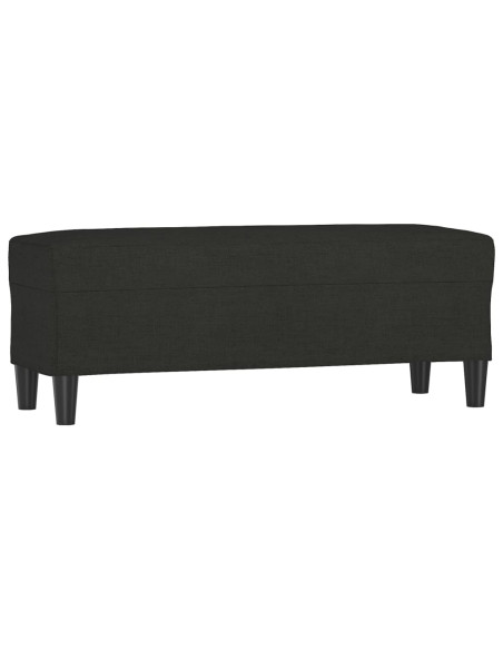 Panca Nera 100x35x41 cm in Tessuto