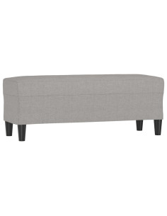 Panca Grigio chiaro 100x35x41 cm in Tessuto
