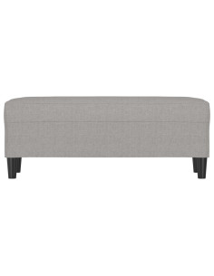Panca Grigio chiaro 100x35x41 cm in Tessuto 2