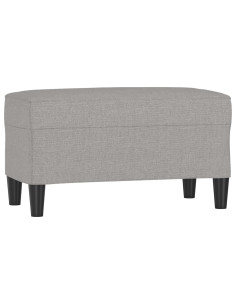 Panca Grigio chiaro 70x35x41 cm in Tessuto