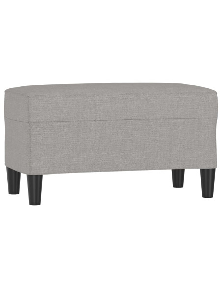 Panca Grigio chiaro 70x35x41 cm in Tessuto