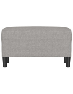 Panca Grigio chiaro 70x35x41 cm in Tessuto 2