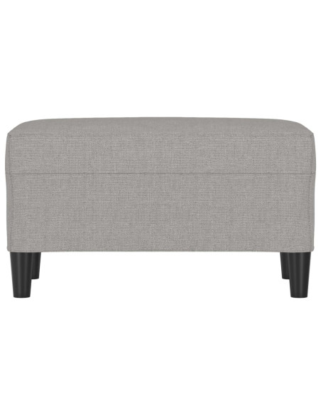 Panca Grigio chiaro 70x35x41 cm in Tessuto