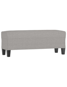 Panca Grigio chiaro 100x35x41 cm in Tessuto