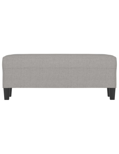 Panca Grigio chiaro 100x35x41 cm in Tessuto