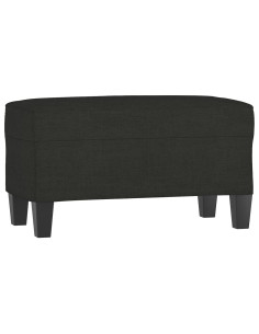 Panca Nero 70x35x41 cm in Tessuto