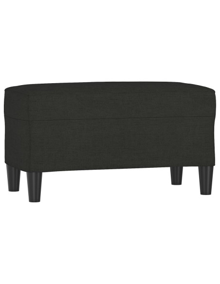 Panca Nero 70x35x41 cm in Tessuto