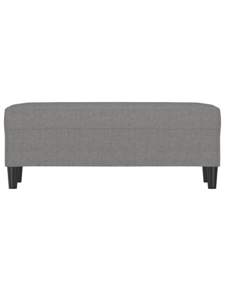 Panca Grigio Scuro 100x35x41 cm in Tessuto