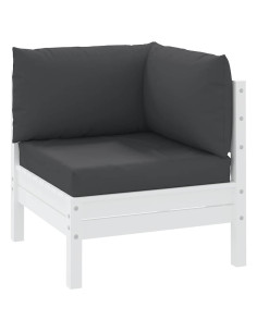 Cuscini per Pallet 3 pz Neri in Tessuto Oxford 2