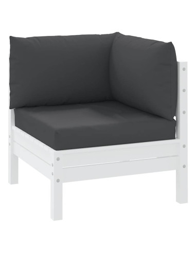 Cuscini per Pallet 3 pz Neri in Tessuto Oxford