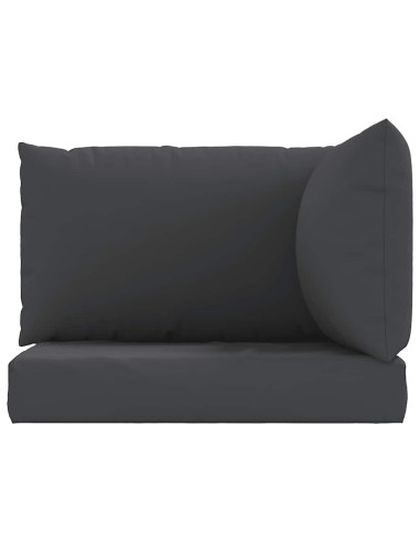 Cuscini per Pallet 3 pz Neri in Tessuto Oxford