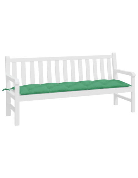 Cuscino per Panca Verde 180x50x7 cm in Tessuto Oxford