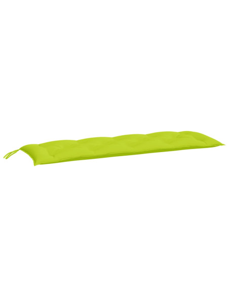 Cuscino per Panca Verde Brillante 150x50x3 cm in Tessuto Oxford