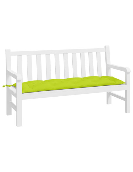 Cuscino per Panca Verde Brillante 150x50x3 cm in Tessuto Oxford