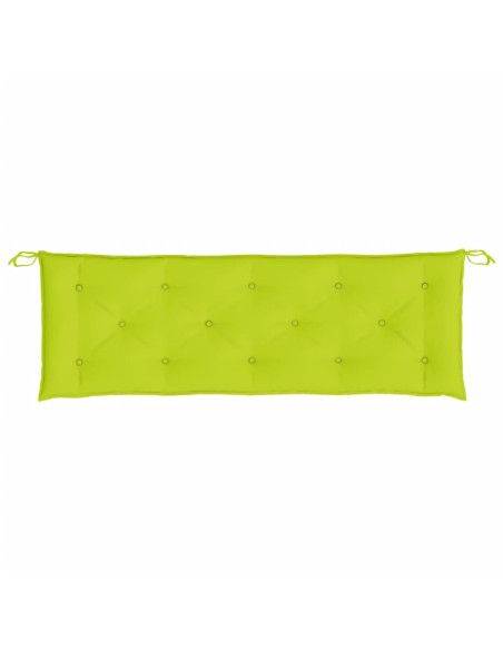 Cuscino per Panca Verde Brillante 150x50x3 cm in Tessuto Oxford