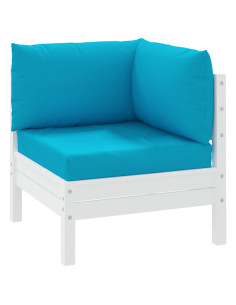 Cuscini per Pallet 3 pz Azzurro in Tessuto Oxford 2