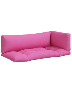 Cuscini per Pallet 3 pz Rosa in Tessuto Oxford