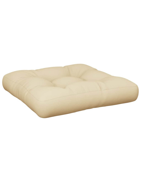 Cuscino per Pallet Beige 60x61,5x10 cm in Tessuto