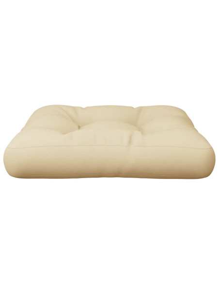 Cuscino per Pallet Beige 60x61,5x10 cm in Tessuto