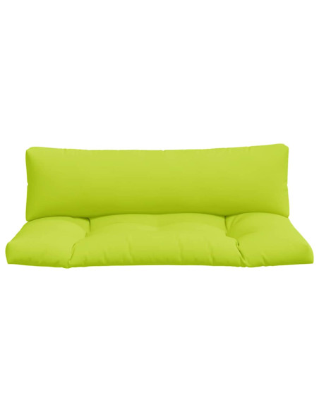 Cuscini per Divani in Pallet 2 pz Verde Intenso in Tessuto
