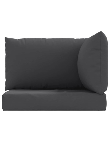 Cuscini per Pallet 3 pz Antracite in Tessuto Oxford