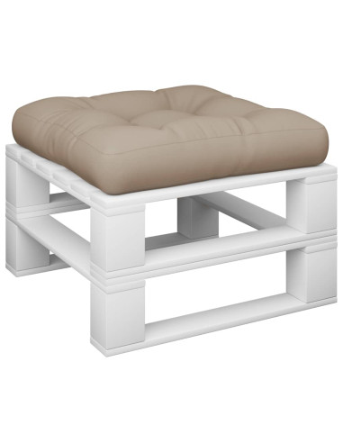 Cuscino per Pallet Tortora 60x61,5x10 cm in Tessuto