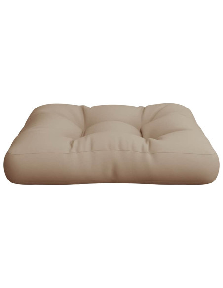 Cuscino per Pallet Tortora 60x61,5x10 cm in Tessuto