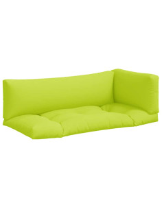 Cuscini per Pallet 3 pz Verde Intenso in Tessuto