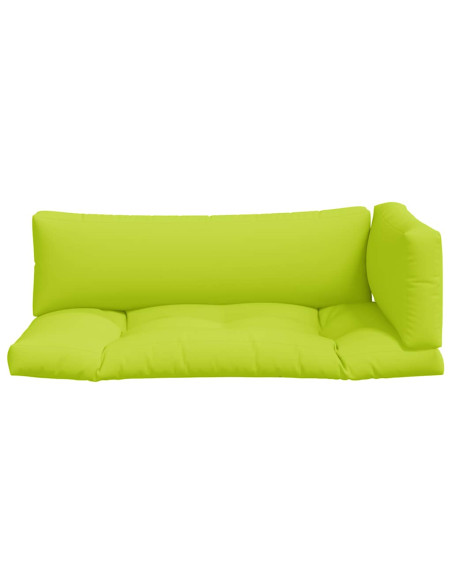 Cuscini per Pallet 3 pz Verde Intenso in Tessuto
