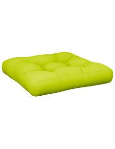 Cuscino per Pallet Verde Brillante 58x58x10 cm in Tessuto