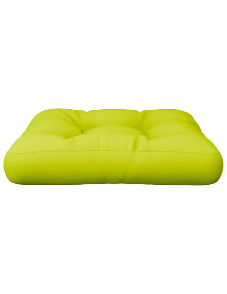 Cuscino per Pallet Verde Brillante 58x58x10 cm in Tessuto