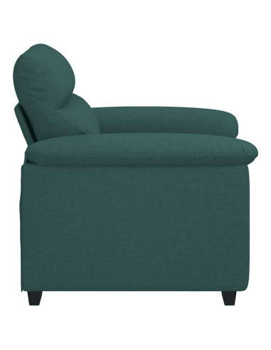 Poltrona Verde Scuro 60 cm in Tessuto