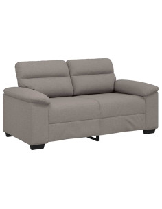 Divano a 2 Posti Tortora 120 cm in Tessuto