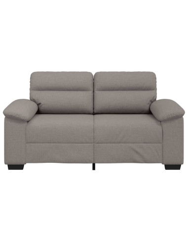 Divano a 2 Posti Tortora 120 cm in Tessuto
